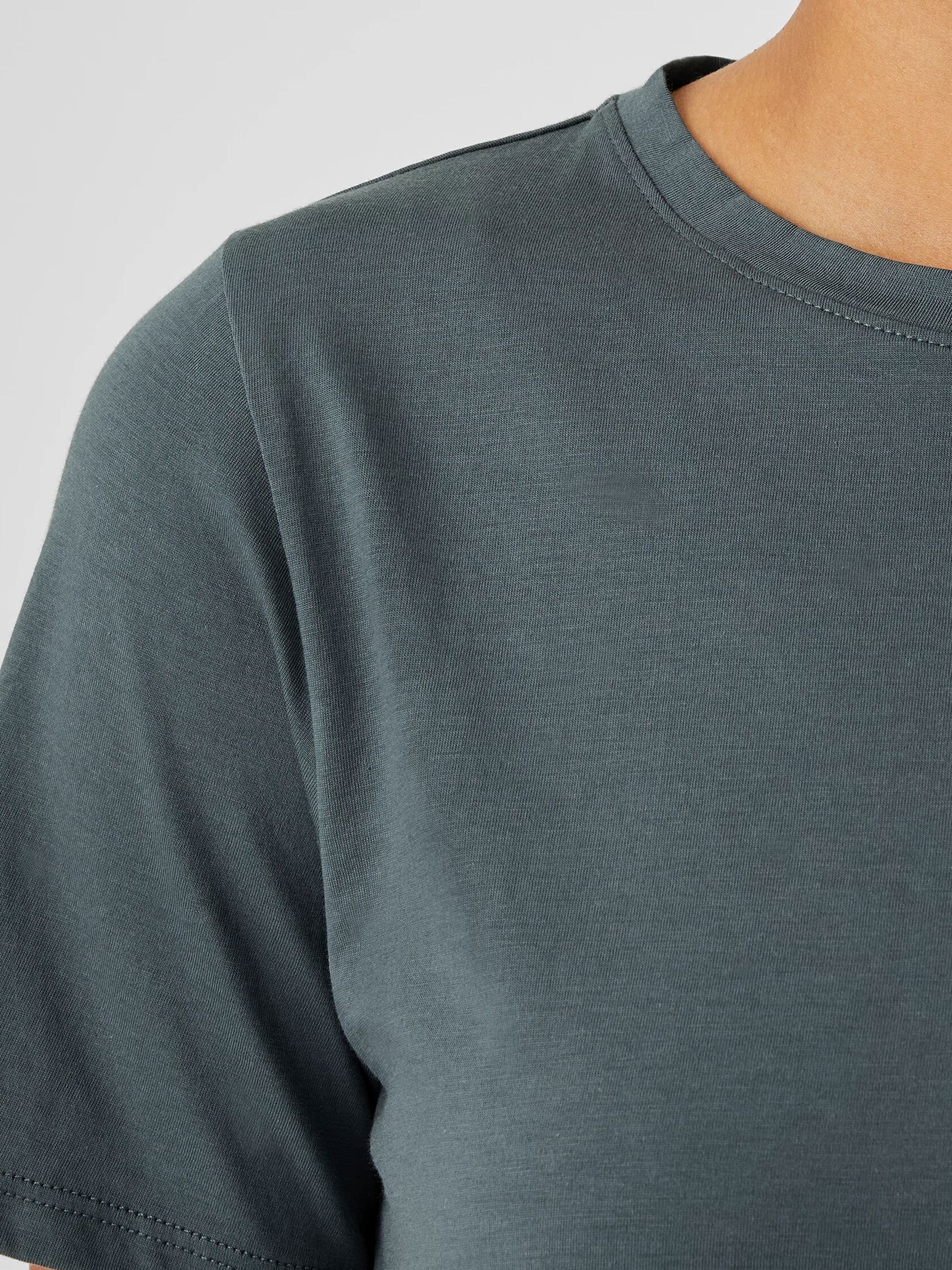 Organic Pima Cotton Jersey Round Neck Tee