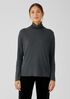 Pima Cotton Blend Turtleneck Top
