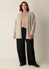 Stretch Wool Crepe Wide-Leg Trouser