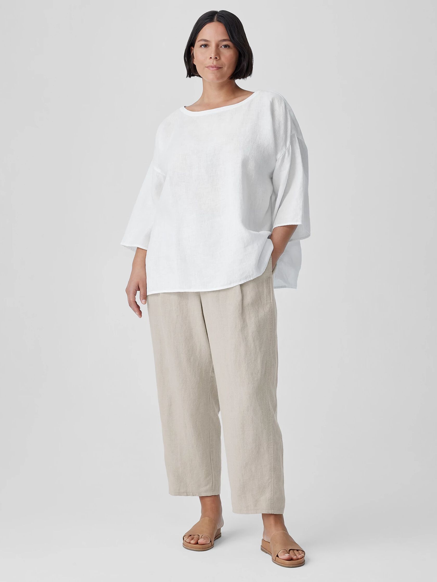 Organic Linen Lantern Pant