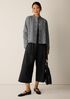 Organic Cotton Pucker Check Shirt Jacket