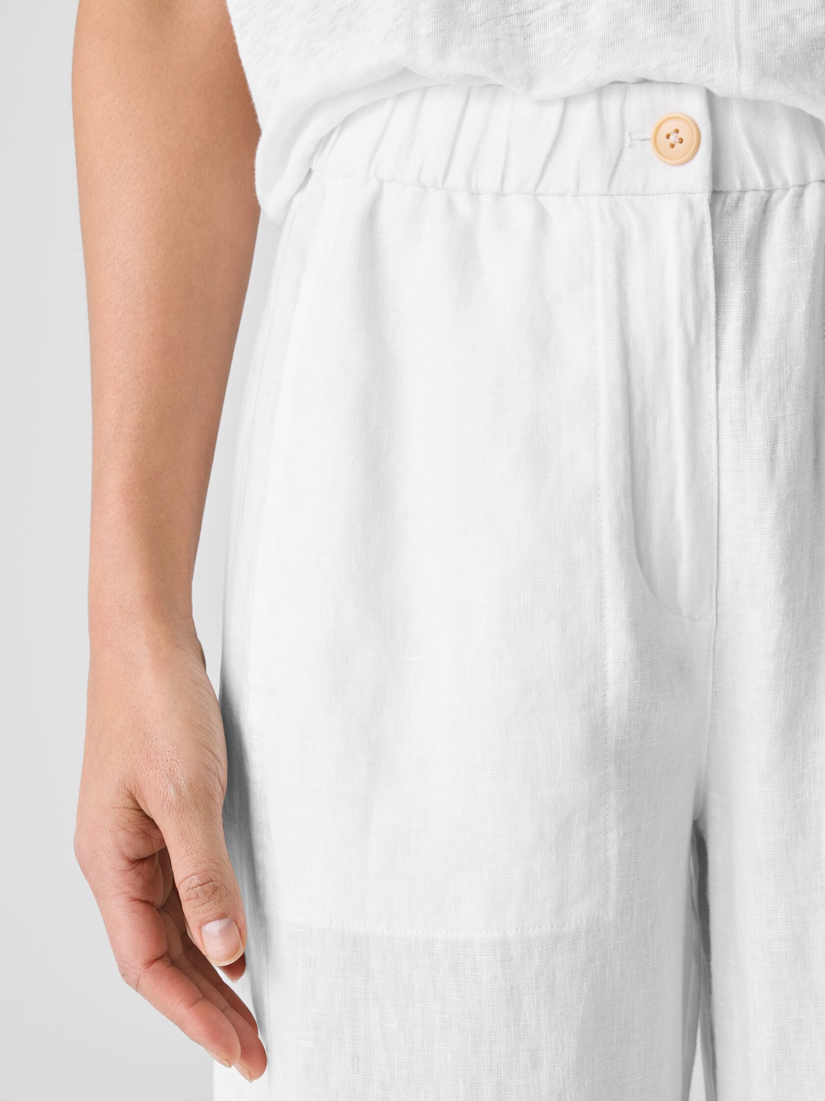 Organic Linen Wide-Leg Trouser Pant