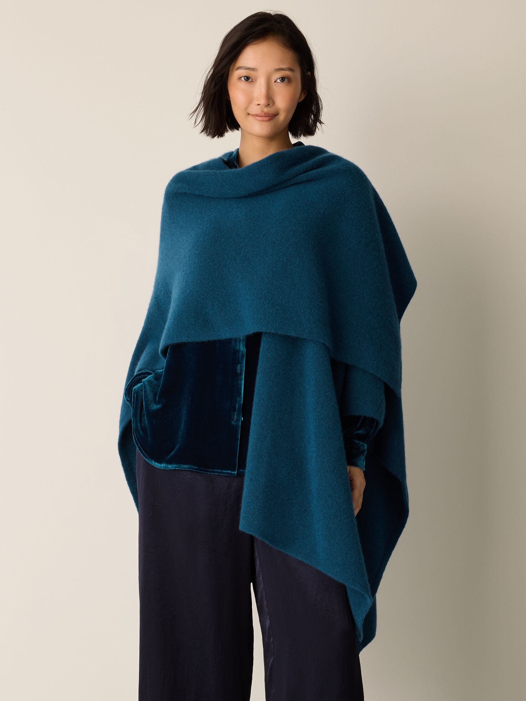 Cashmere Silk Boucle Bliss Serape