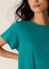 Organic Cotton Slubby Jersey Crew Neck Tee
