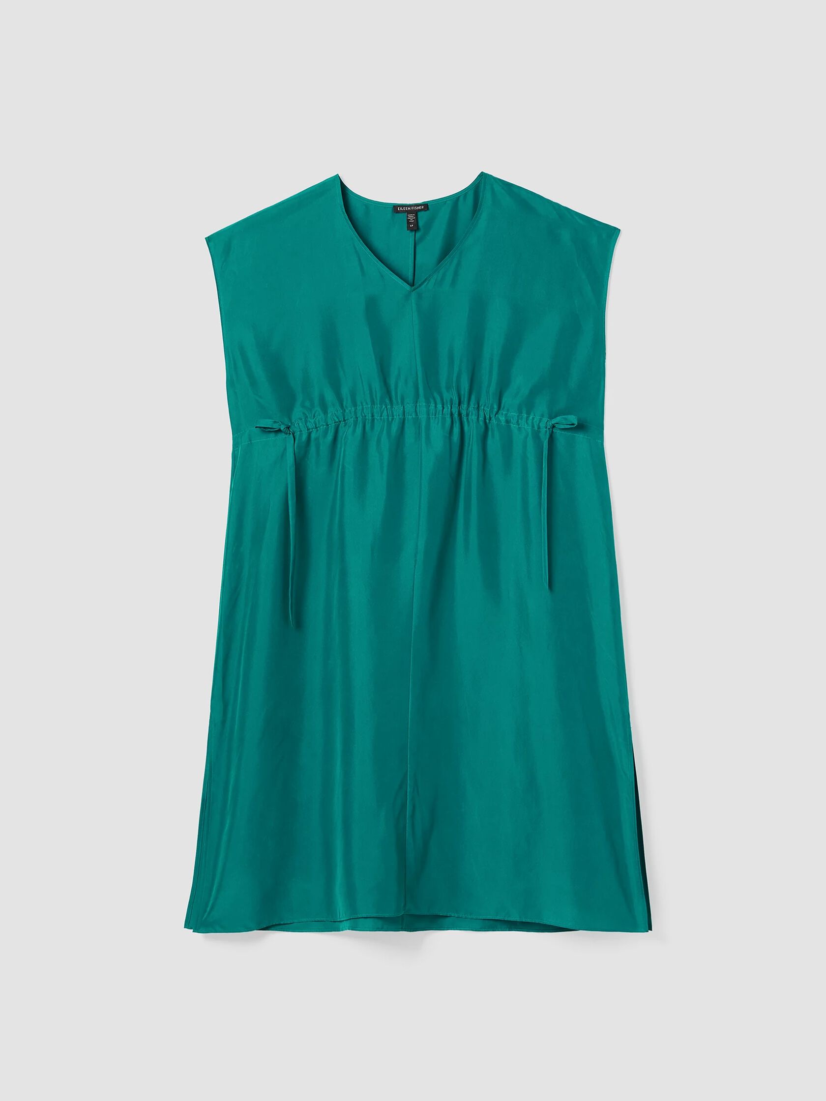 Washed Silk V-Neck Dress