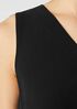 Silk Georgette Crepe Pleated Tank