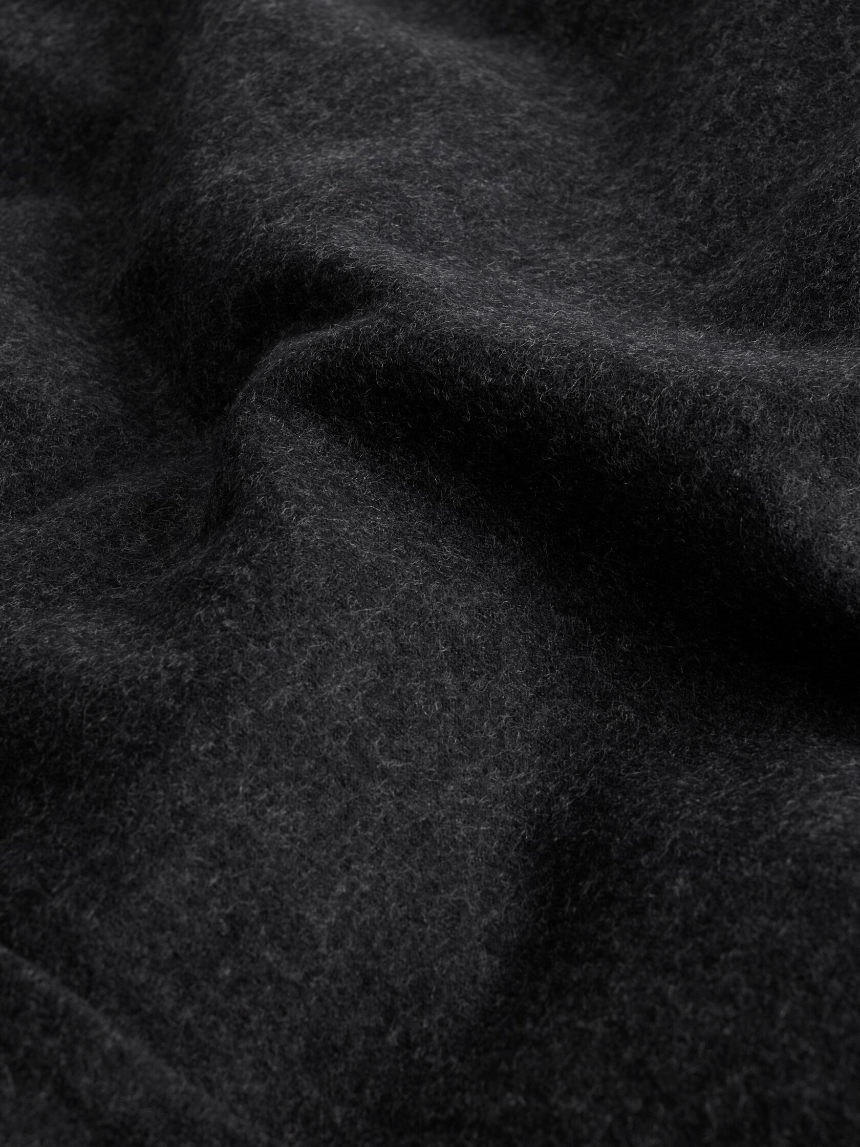 M&eacute;lange Felted Wool Jersey Straight Cuffed Pant in Regenerative Wool