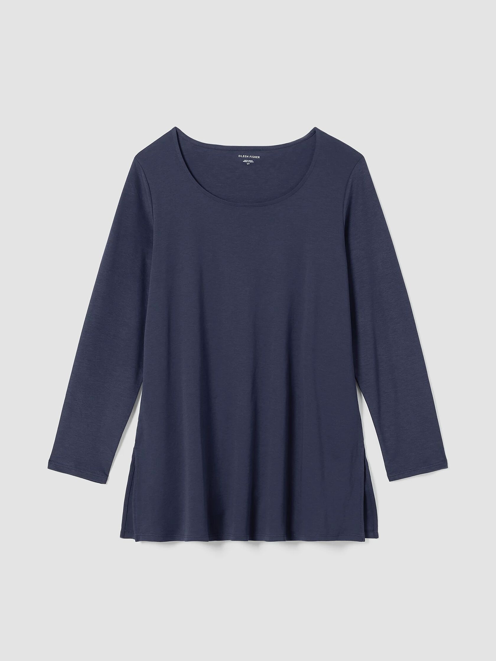 Organic Cotton Interlock Long Sleep Top