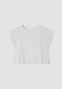 Organic Cotton Ripple Ballet Neck Top