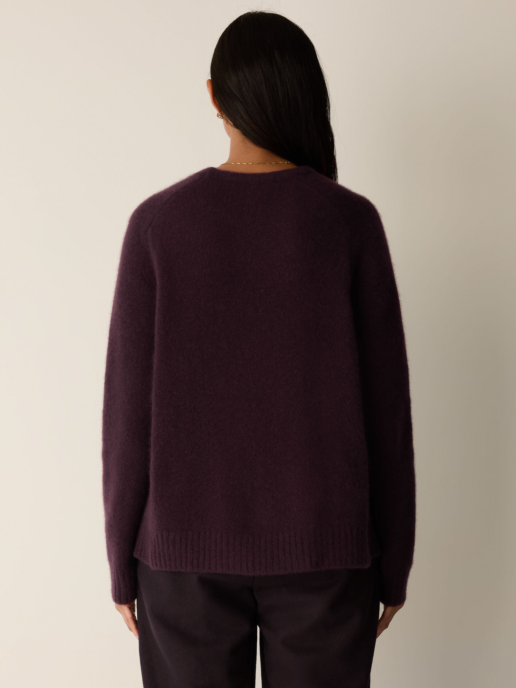 Cashmere Silk Boucle Bliss Crew Neck Top