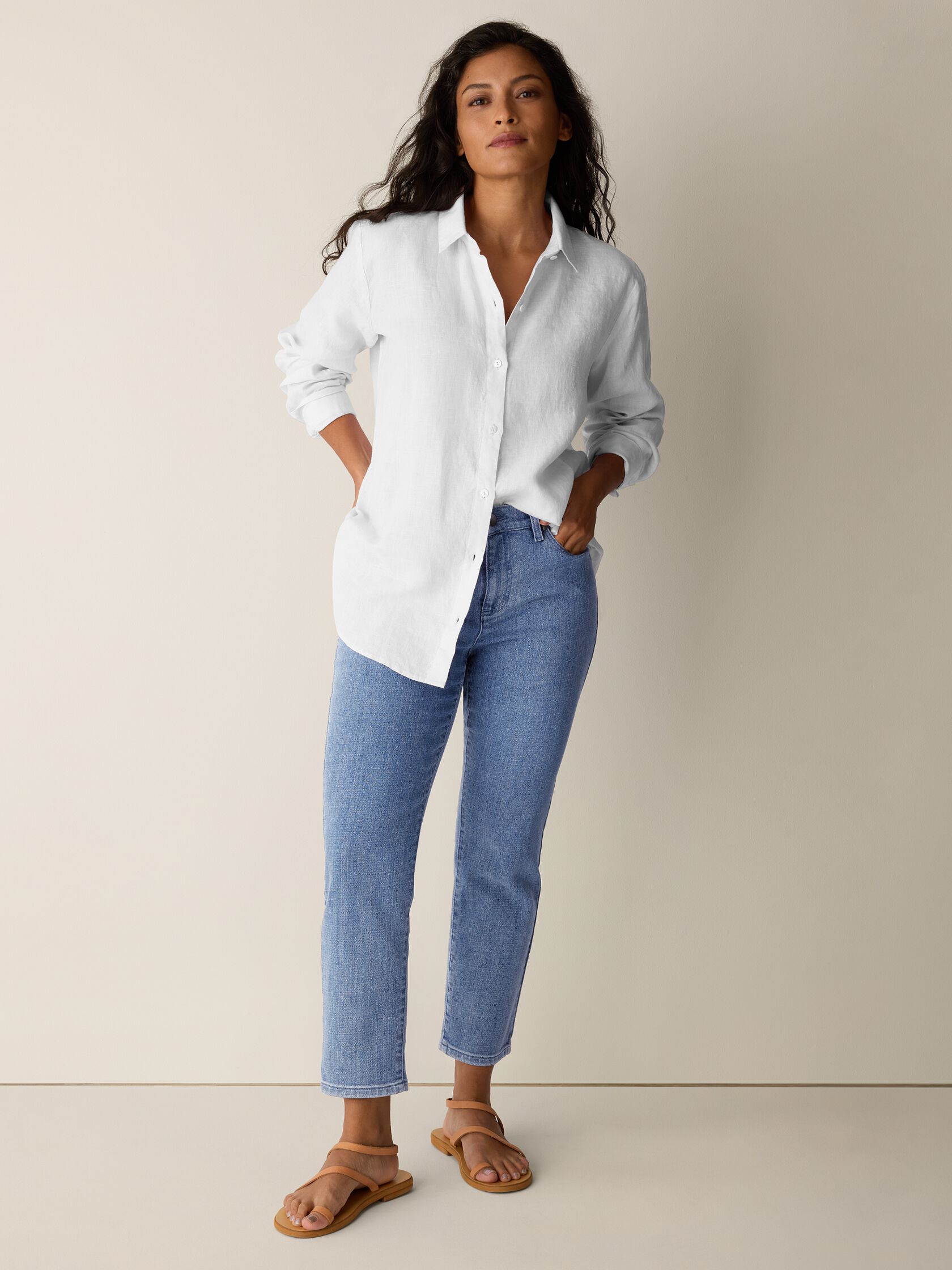 Cotton Stretch Denim Slim Jean