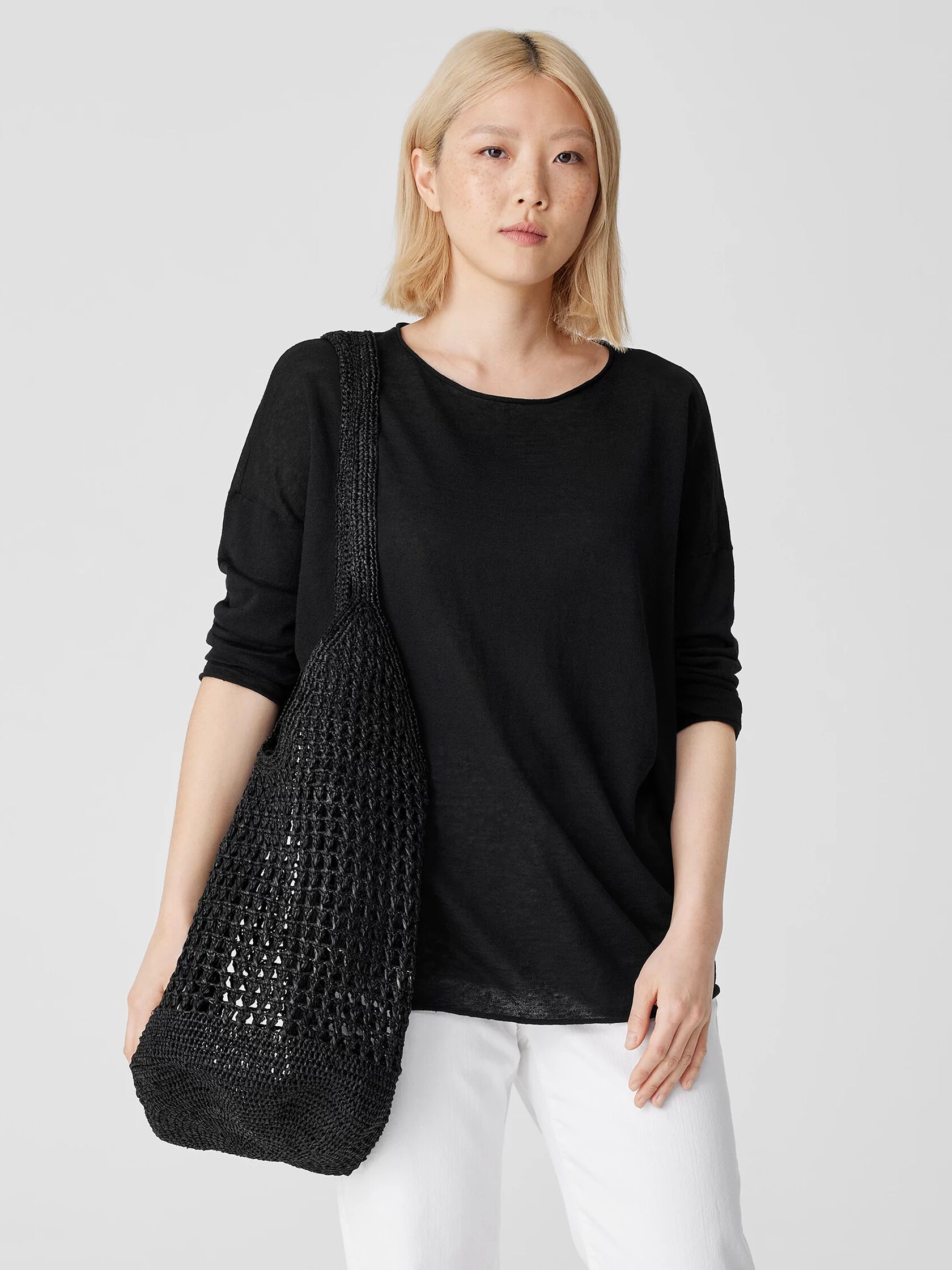 Mar Y Sol for EILEEN FISHER Raffia Bucket Bag