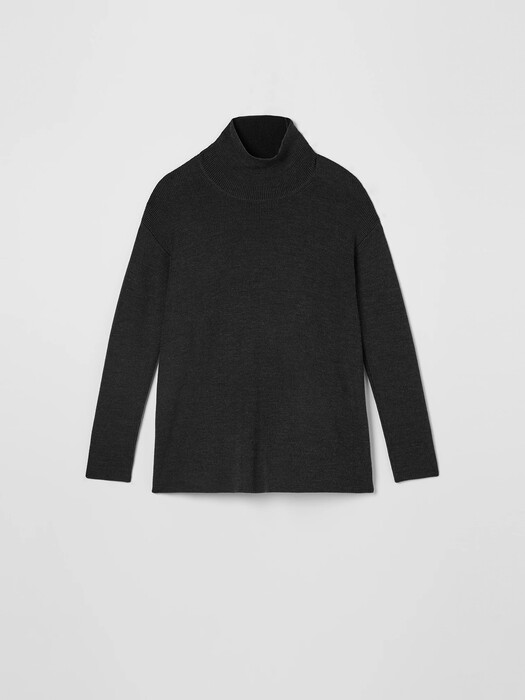 Merino Turtleneck Top in Responsible Wool