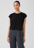 Pima Cotton Stretch Jersey Square Top