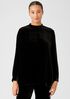 Velvet Mock Neck Top