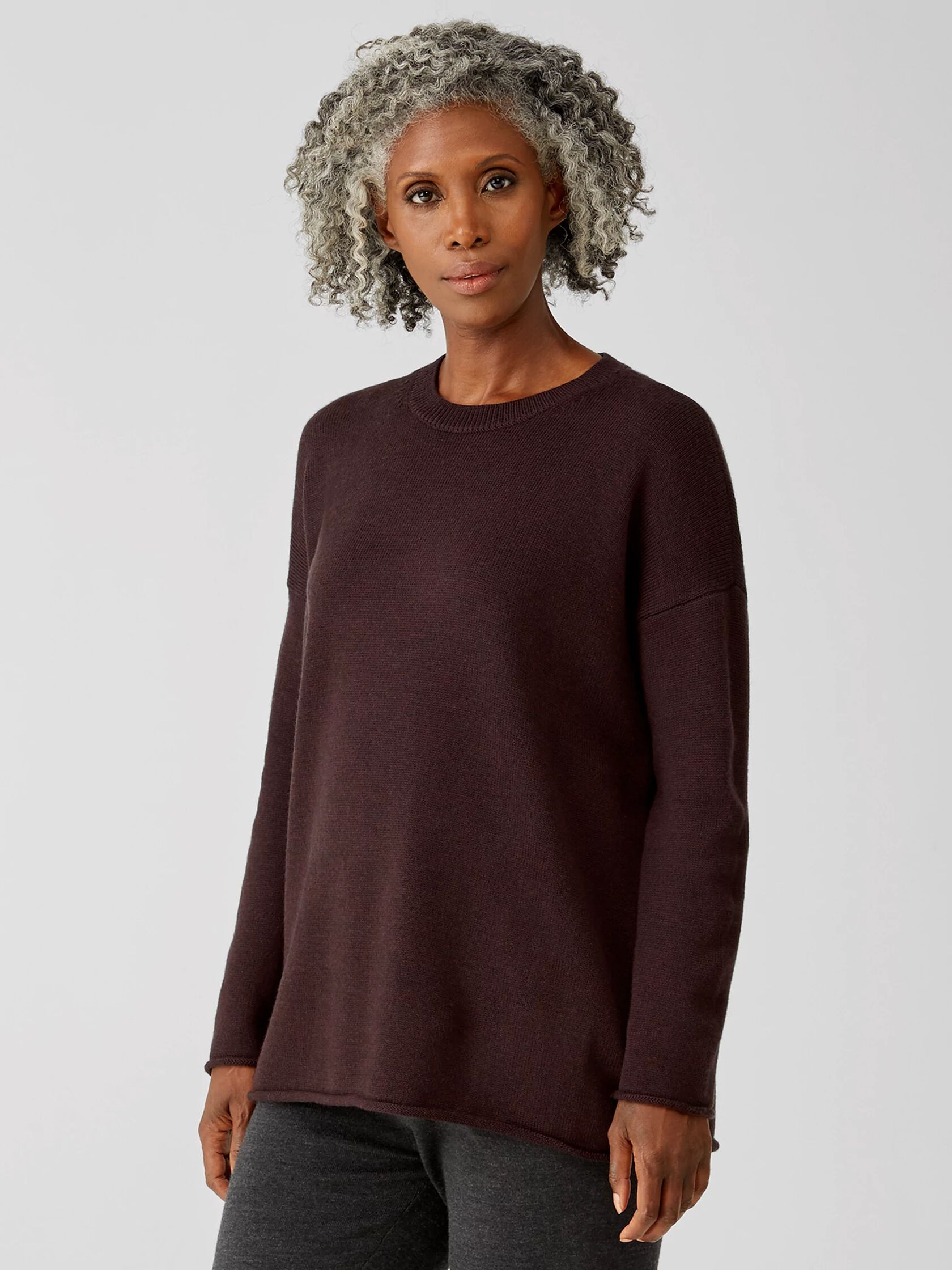 Merino Crew Neck Tunic in Regenerative Wool