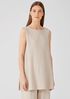 Ribbed Organic Cotton Blend Long Top