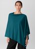 Superfine Merino Poncho in Regenerative Wool