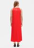 Tencel & Viscose Crepe Front Slit Maxi Dress