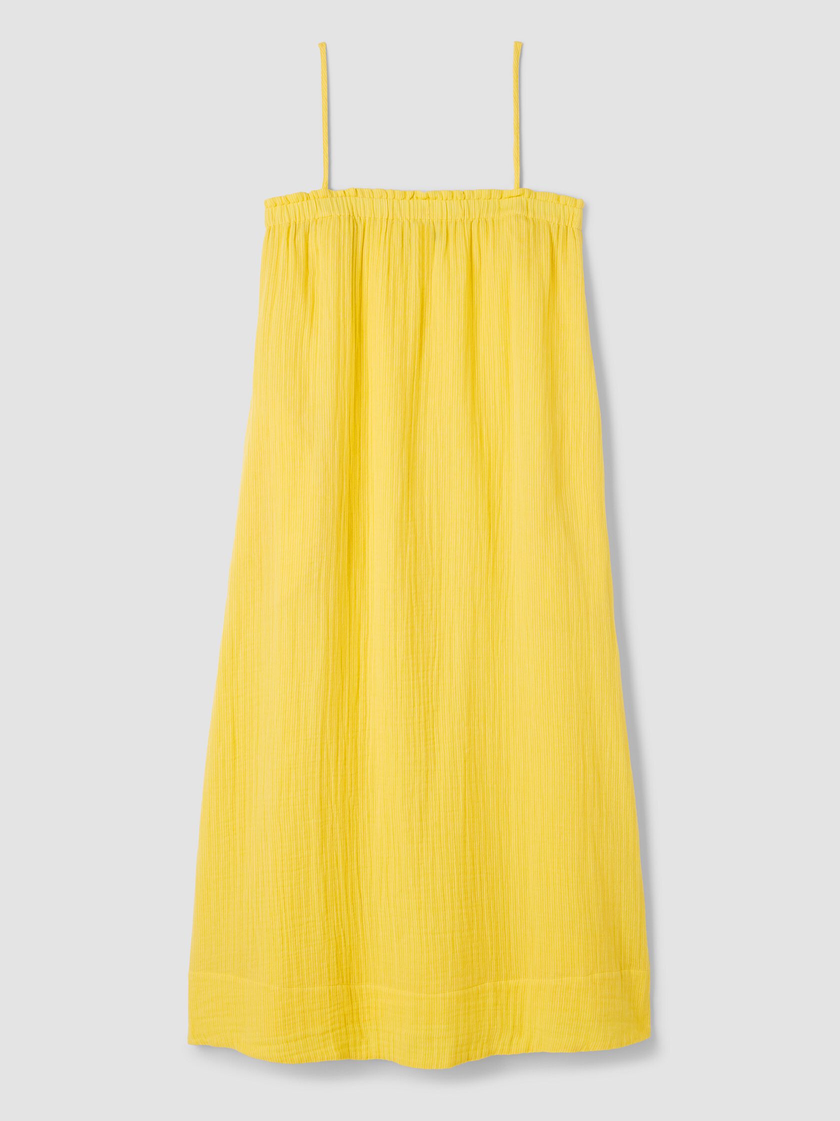 Striped Organic Cotton Gauze Cami Dress