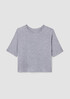 Cotton Hemp Melange Crew Neck Top