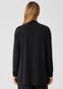 Sandwashed Cupro Knit Mock Neck Top