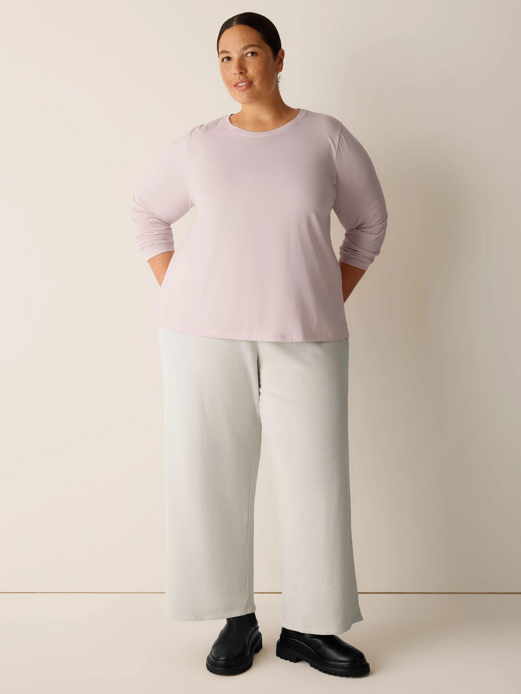 Organic Pima Cotton Jersey Long-Sleeve Tee