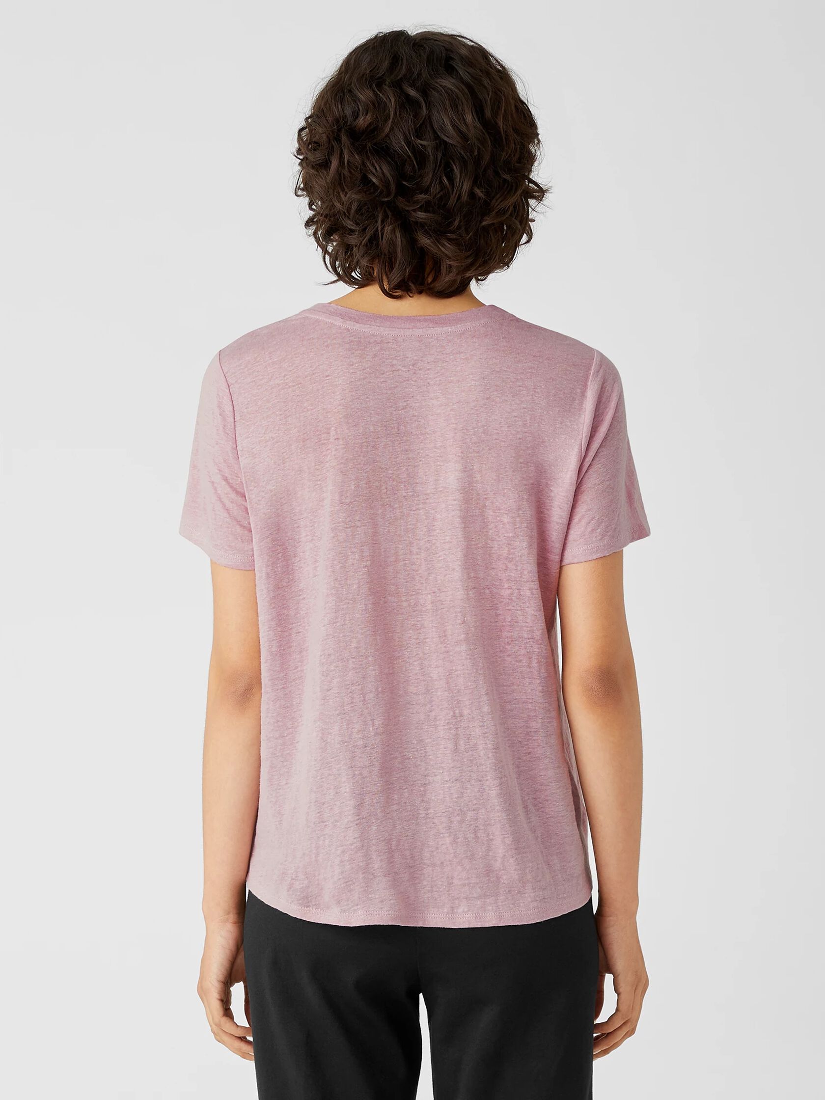 Organic Linen Jersey Crew Neck Tee