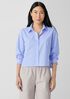 Washed Organic Cotton Poplin Classic Collar Short Shirt