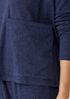 Cotton Hemp Melange V-Neck Top