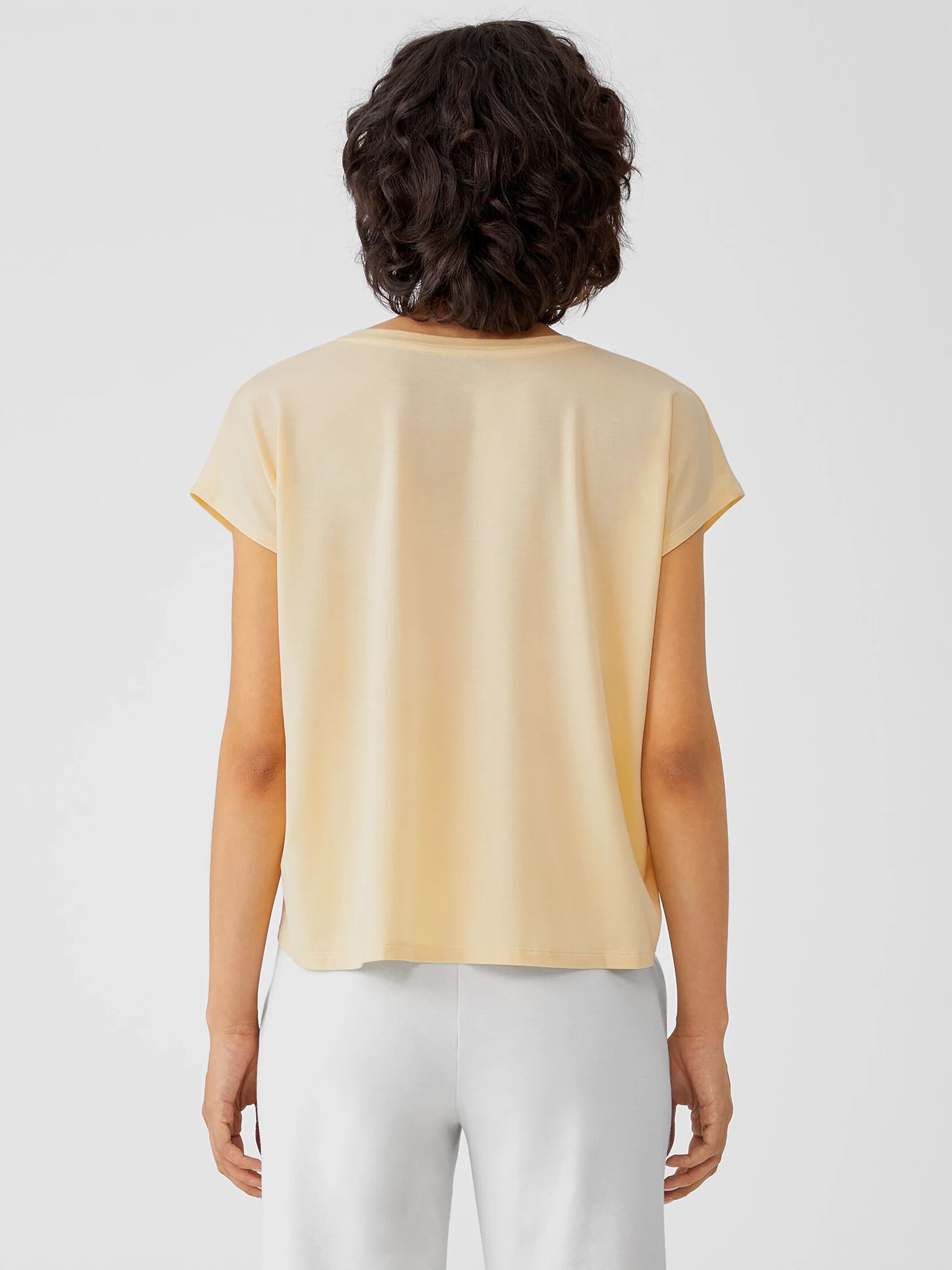 Fine Jersey Square Top | EILEEN FISHER