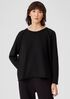 Organic Cotton French Terry Crew Neck Top