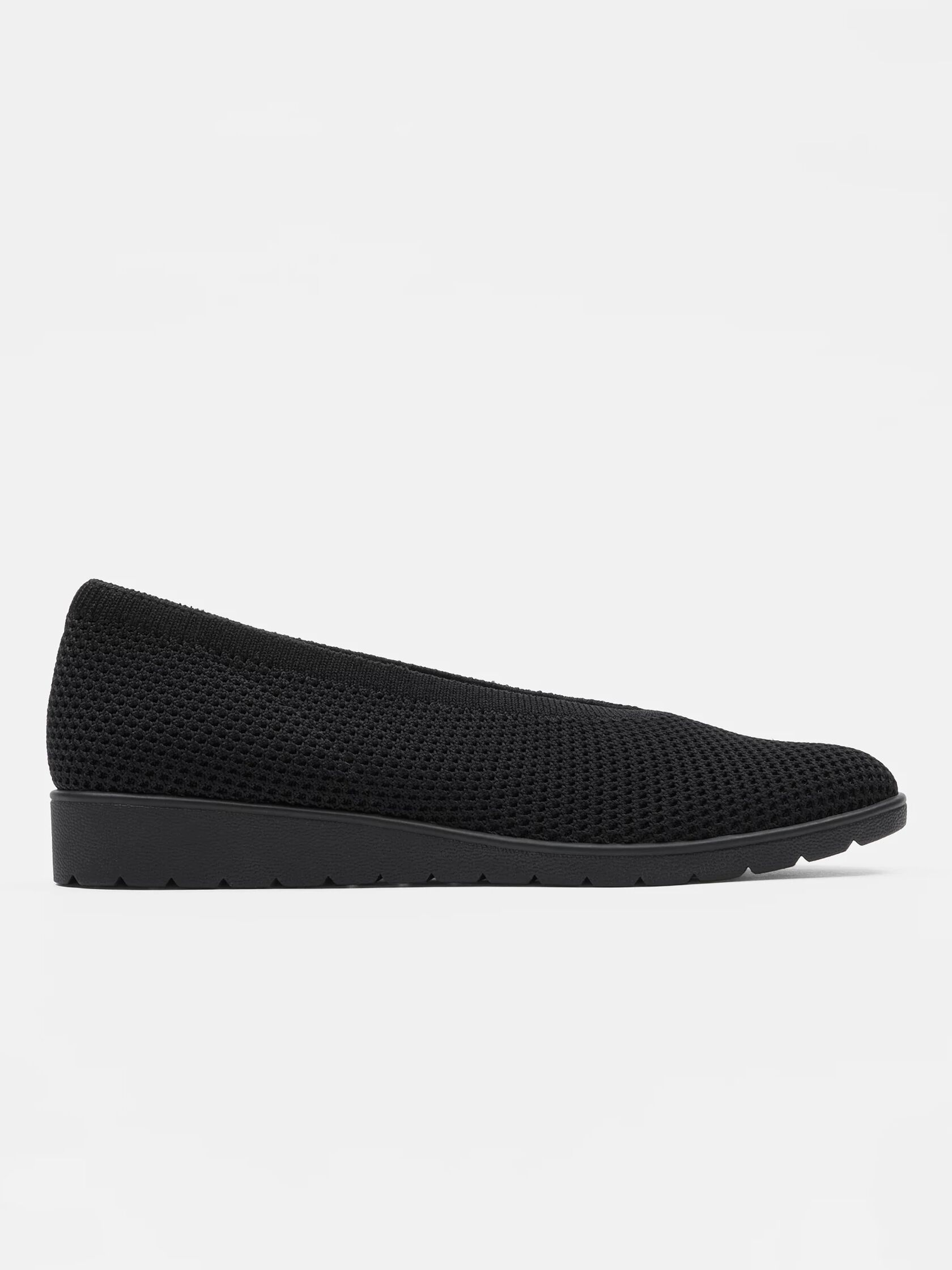 Heaven Stretch Knit Wedge Ballet Flat