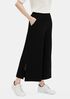 Fine Jersey Wide-Leg Pant with Slits