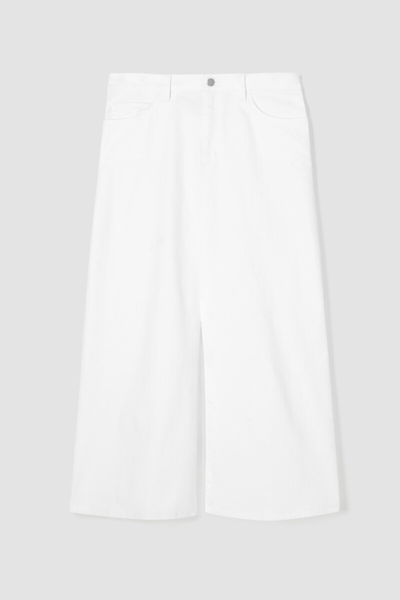 Garment-Dyed Organic Cotton Denim A-Line Skirt Garment-Dyed Organic Cotton Denim A-Line Skirt