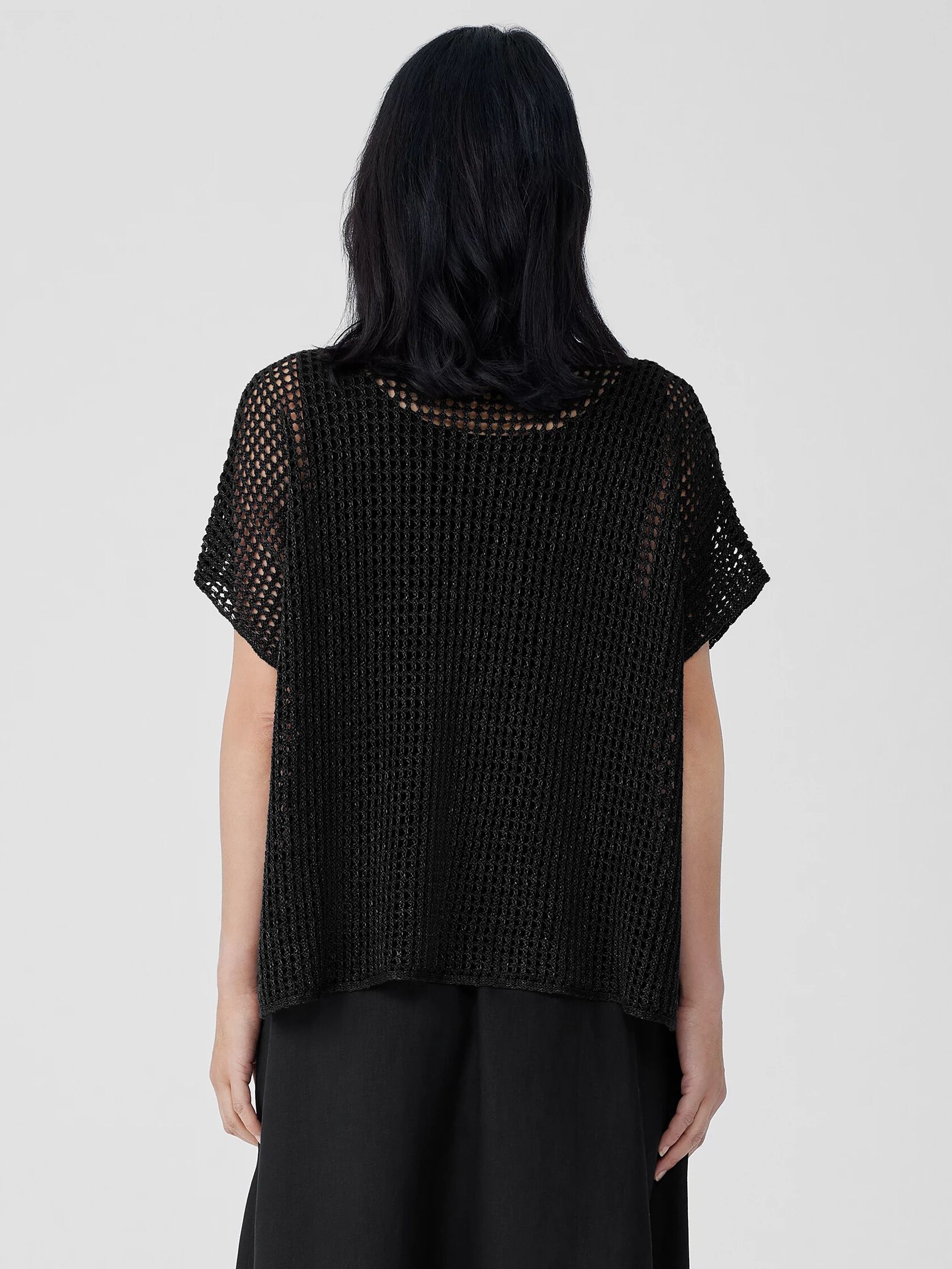 Organic Linen Délavé Bateau Neck Top