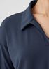 Pima Cotton Stretch Jersey Classic Collar Top