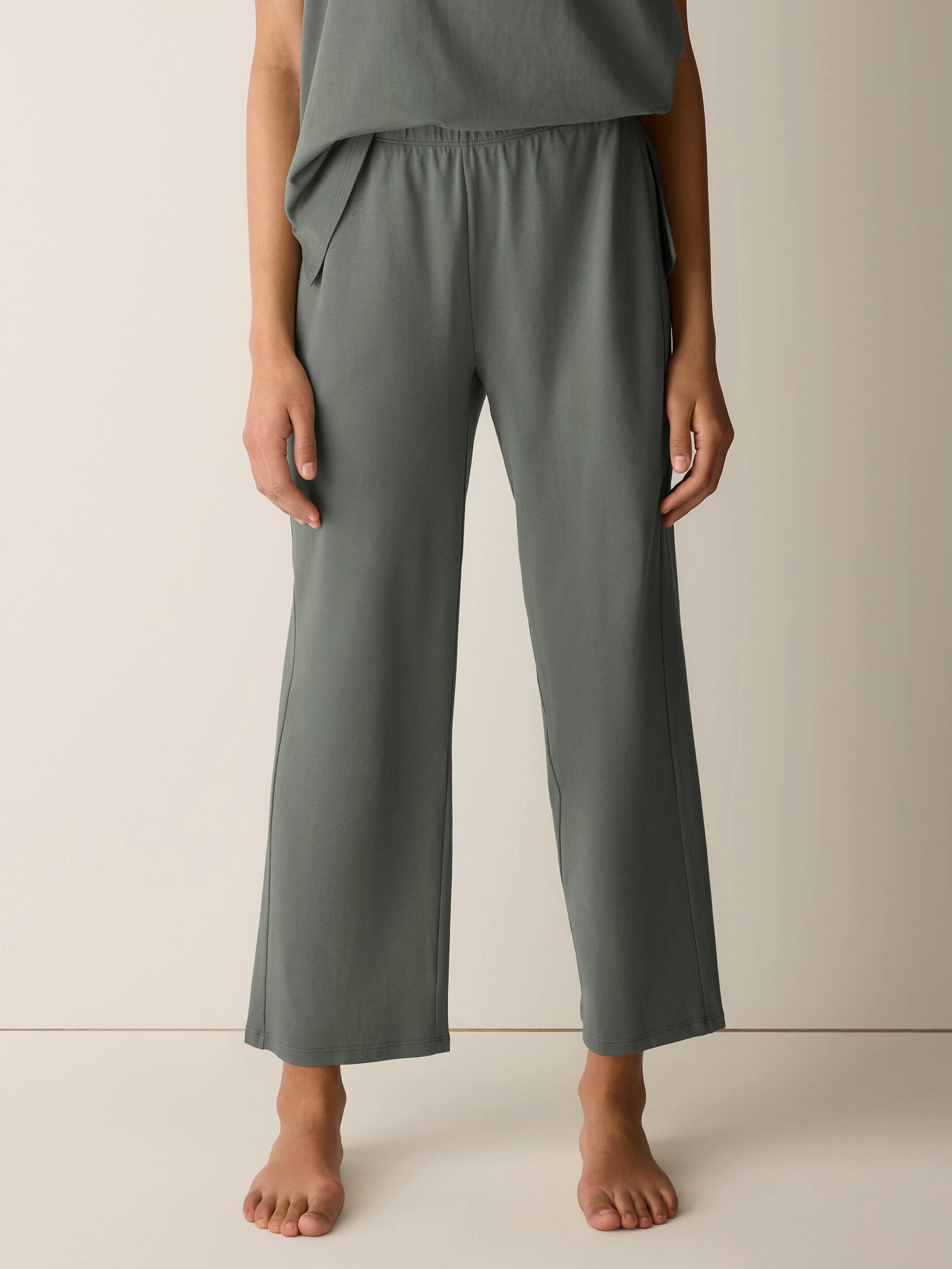 Organic Cotton Interlock Straight Sleep Pant