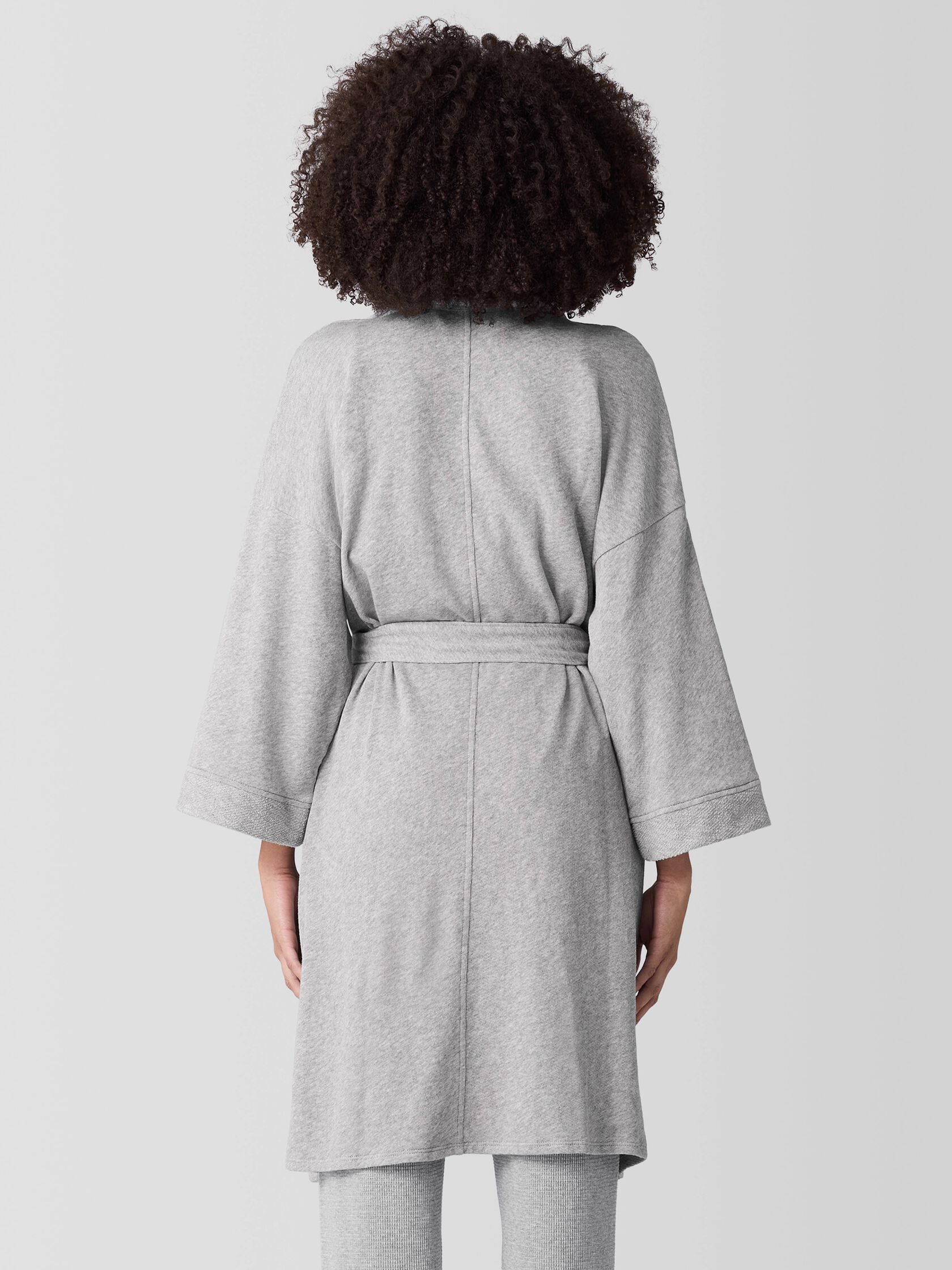 Mélange Lightweight Organic Cotton Terry Robe