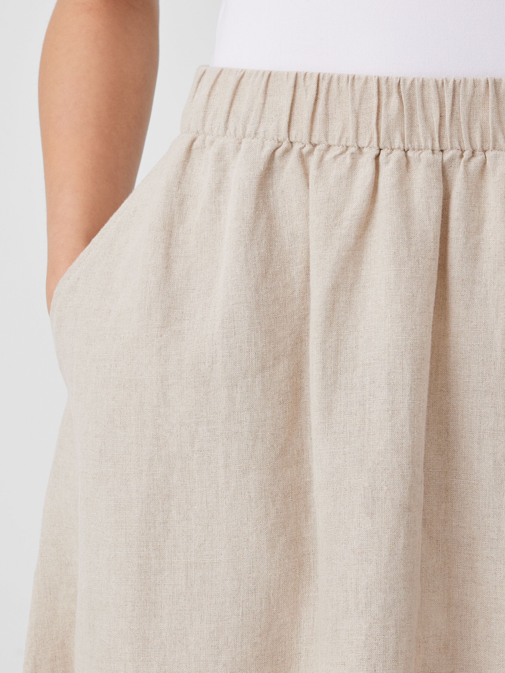 Organic Linen Pocket Skirt