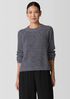 Recycled Cotton Twist Mock Neck Top