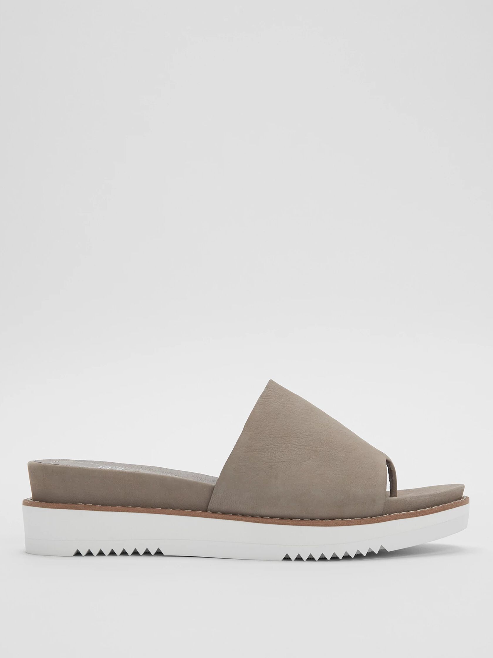 Touch Leather Flatform Sandal