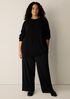 Organic Cotton Fluff Crew Neck Long Top