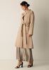 Lustrous Wool High Collar Coat