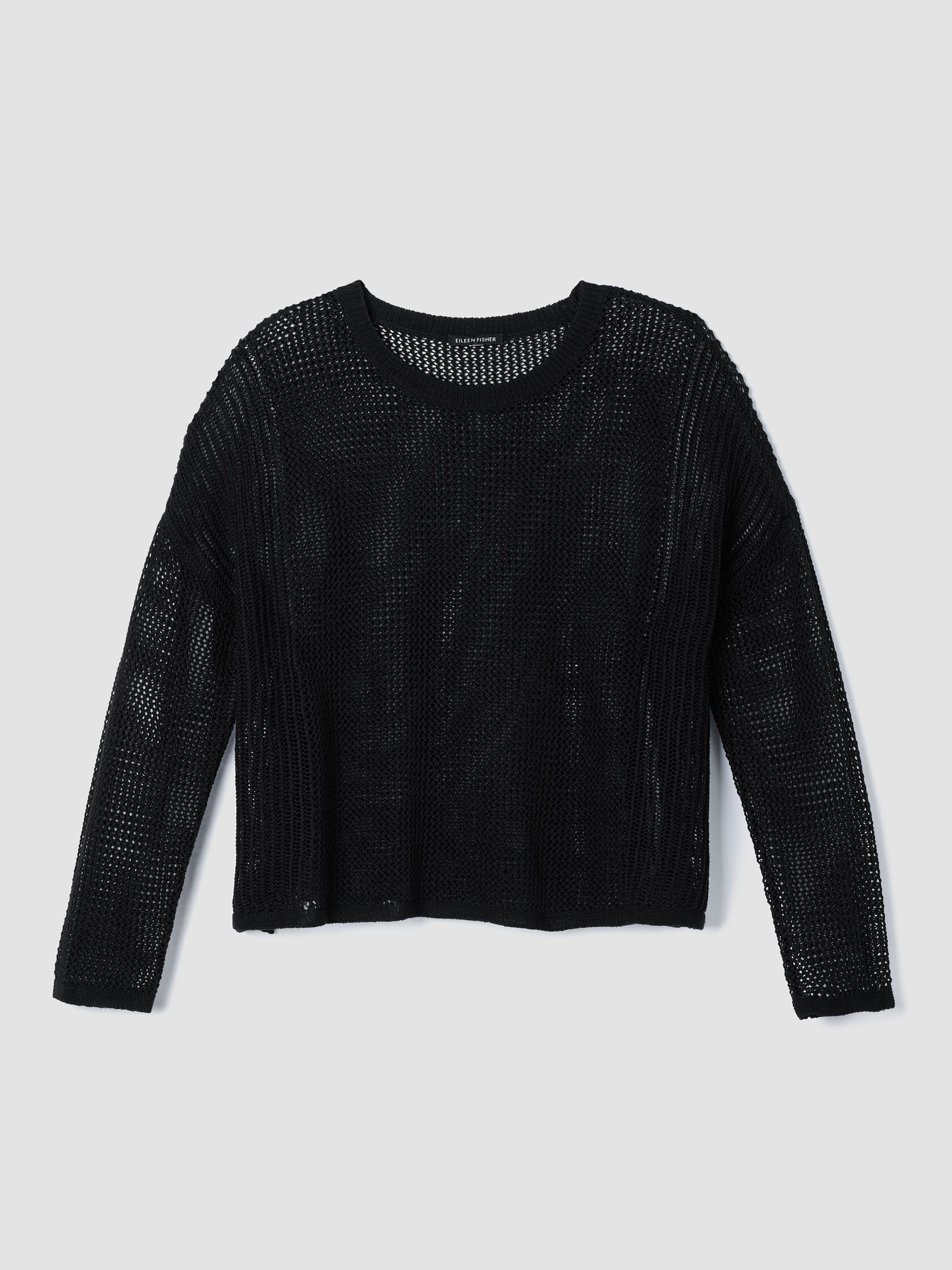 Organic Linen Cotton Cord Crew Neck Top