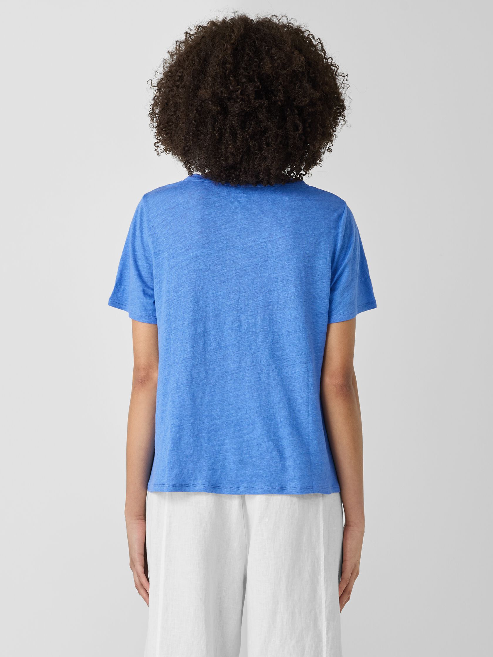 Organic Linen Jersey Crew Neck Tee
