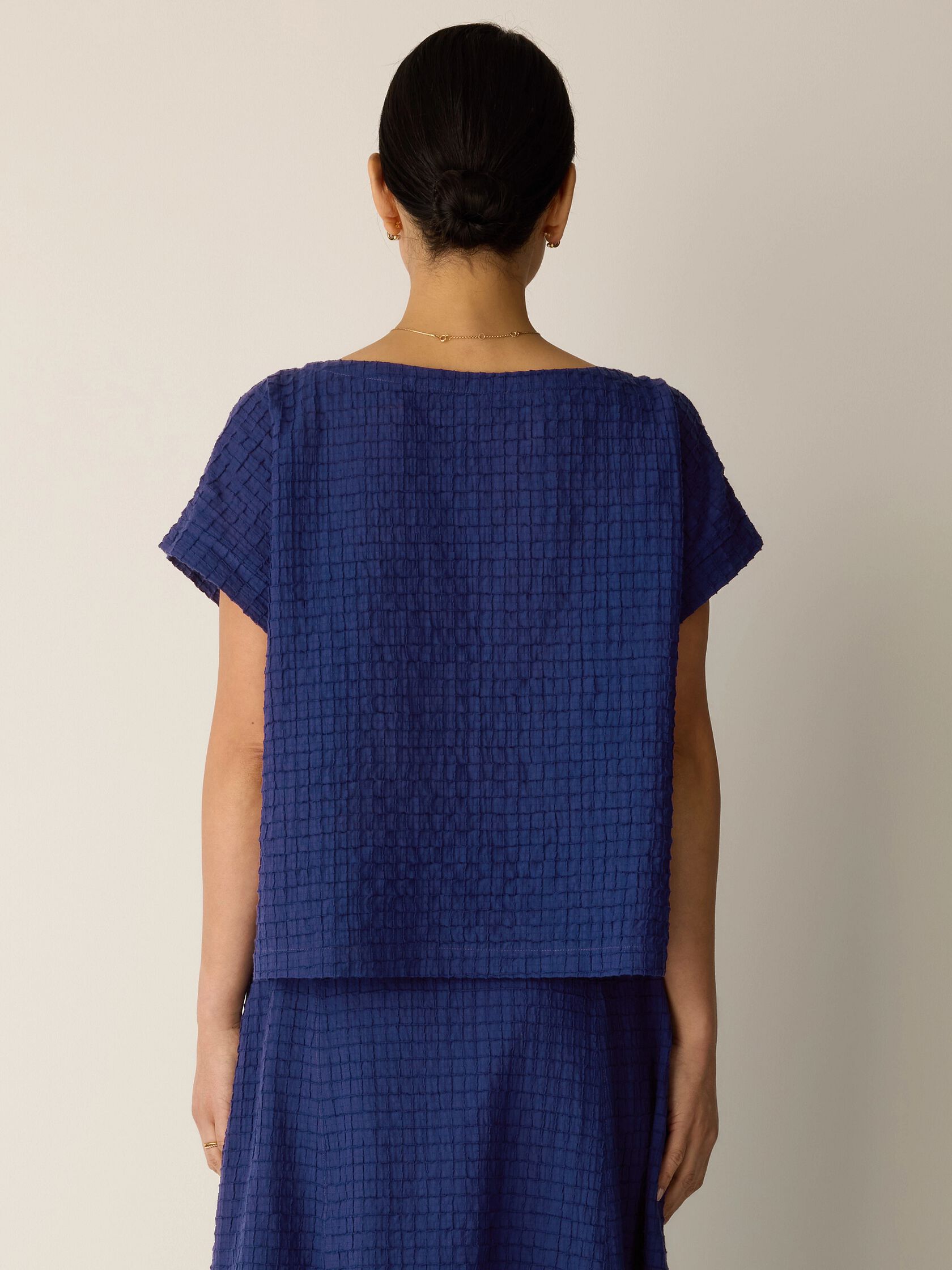 Organic Cotton Voile Box Square Top