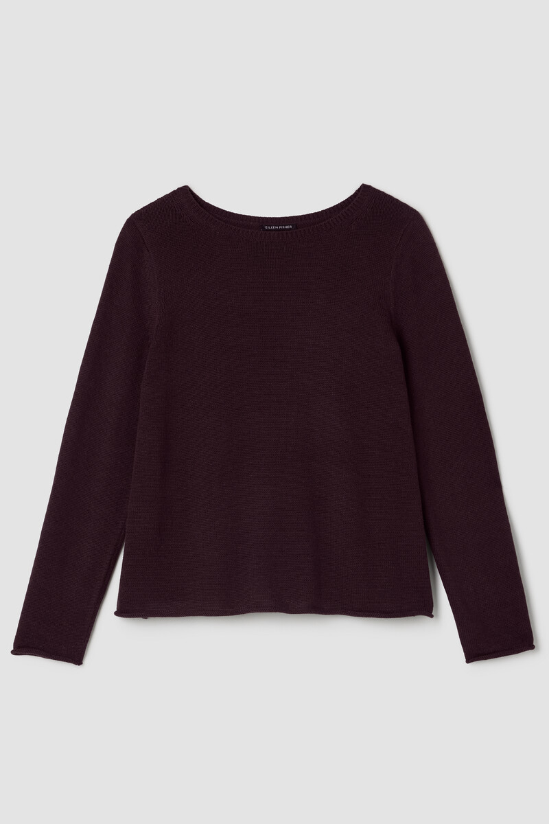 Peruvian Cotton Blend Bateau Neck Top Peruvian Cotton Blend Bateau Neck Top