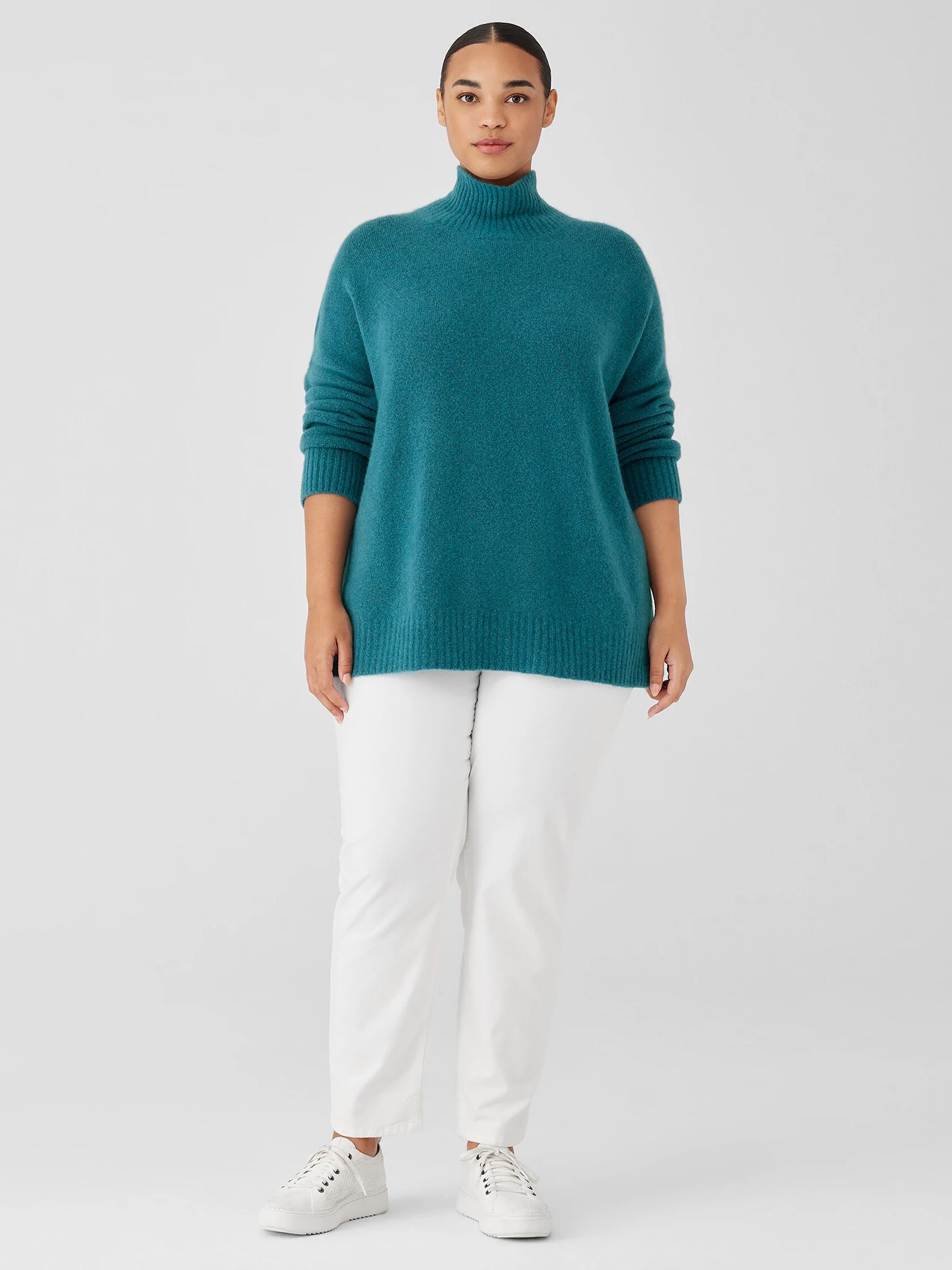 Cashmere Silk Bliss Turtleneck Box-Top