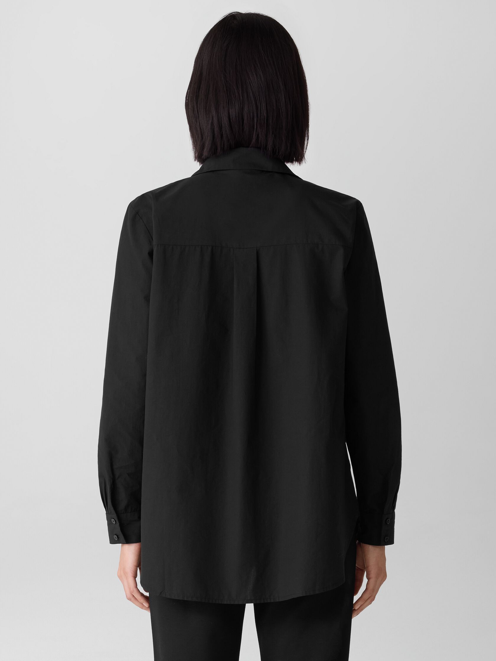 Organic Cotton Poplin Classic Collar Shirt